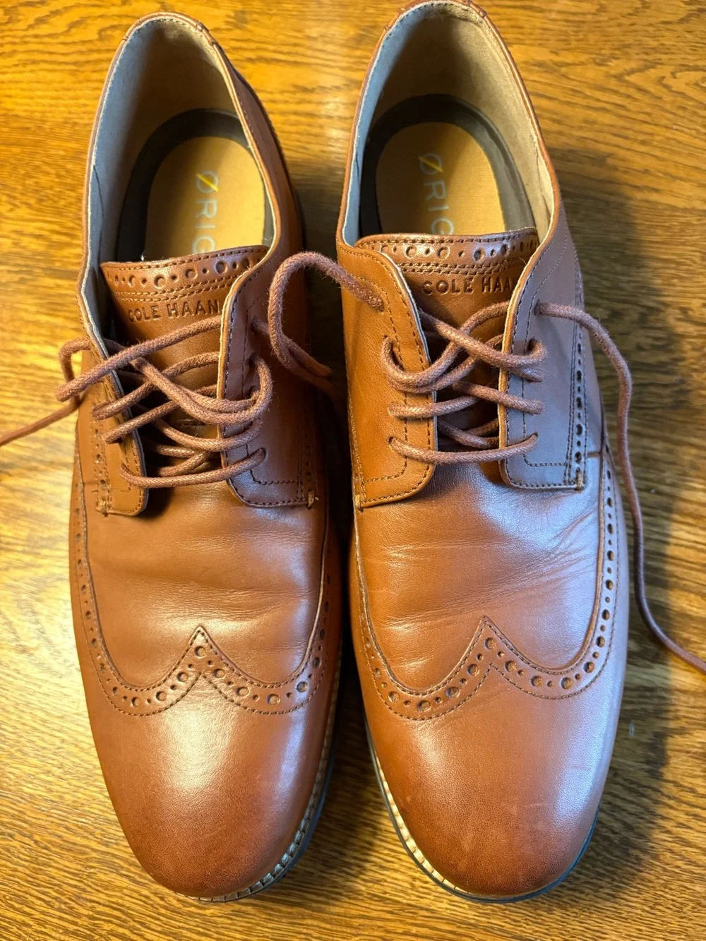 Men's Cole Haan Wingtip Oxfords - Classic Lace-Up Dress Shoes
